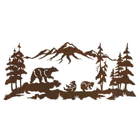 Bear Family 57" Wall Art