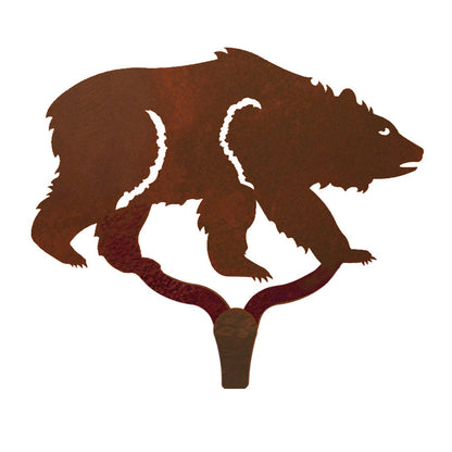 Brown Bear Large Single Coat Hook