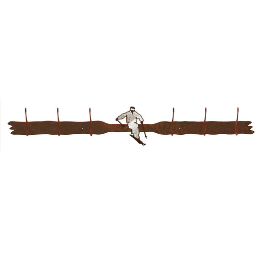 Skier Six Hook Burnished