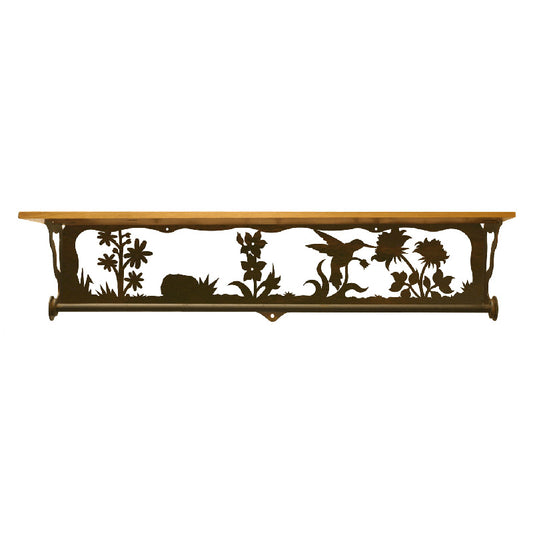 Hummingbird 34" Towel Bar Bar Shelf