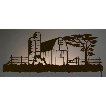 Barn Yard 42" Back Lite Wall Art