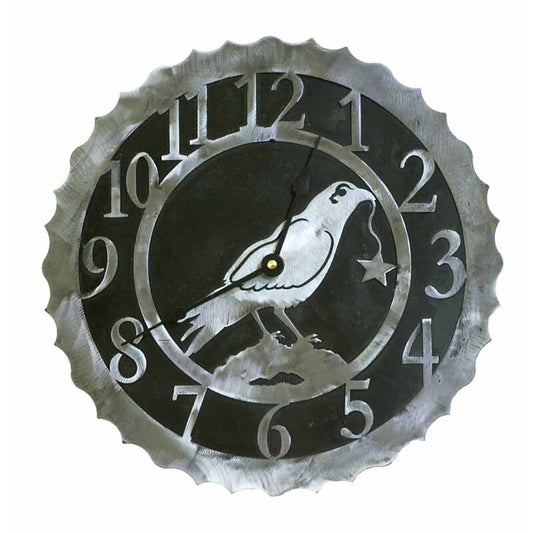 Crow 12" Round Clock