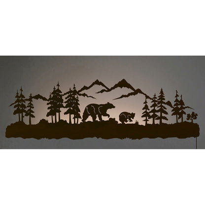 Bear 42" Back Lite Wall Art