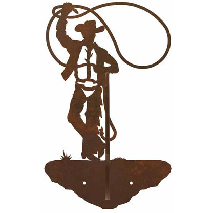 Roping Cowboy Double Coat Hook