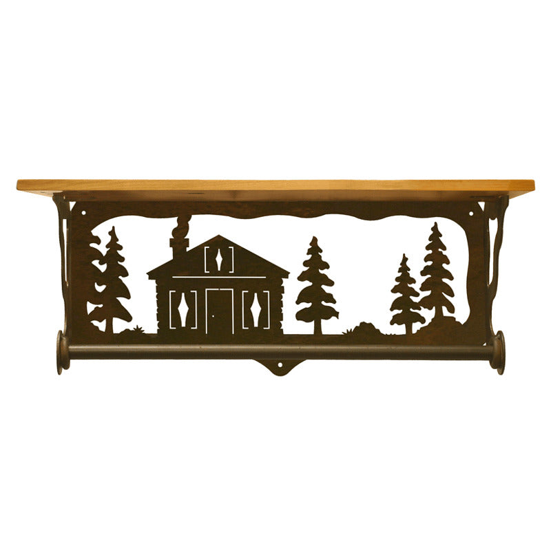 Cabin in The Pines 20" Hand Towel Bar Shelf