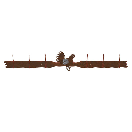 Rooster Six Hook Burnished