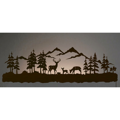 Deer 42" Back Lite Wall Art