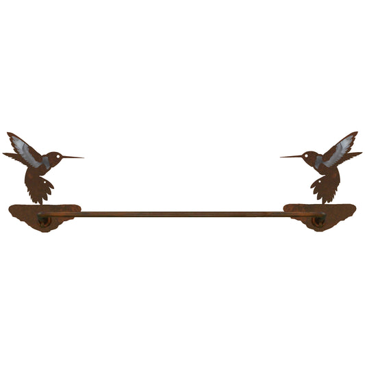 Hummingbird Towel Bar Burnished