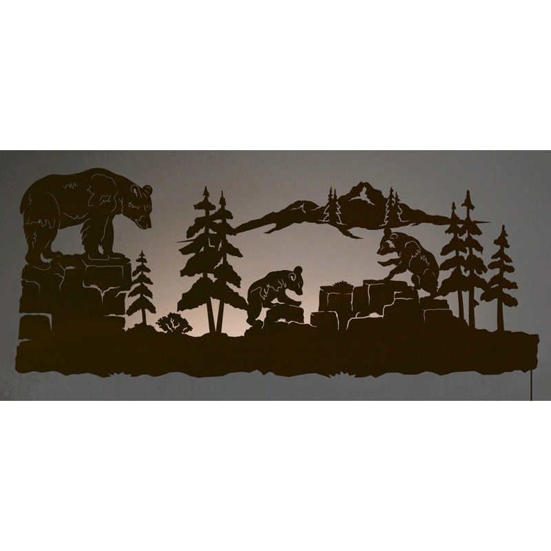 Momma Bear 42" Back Lite Wall Art