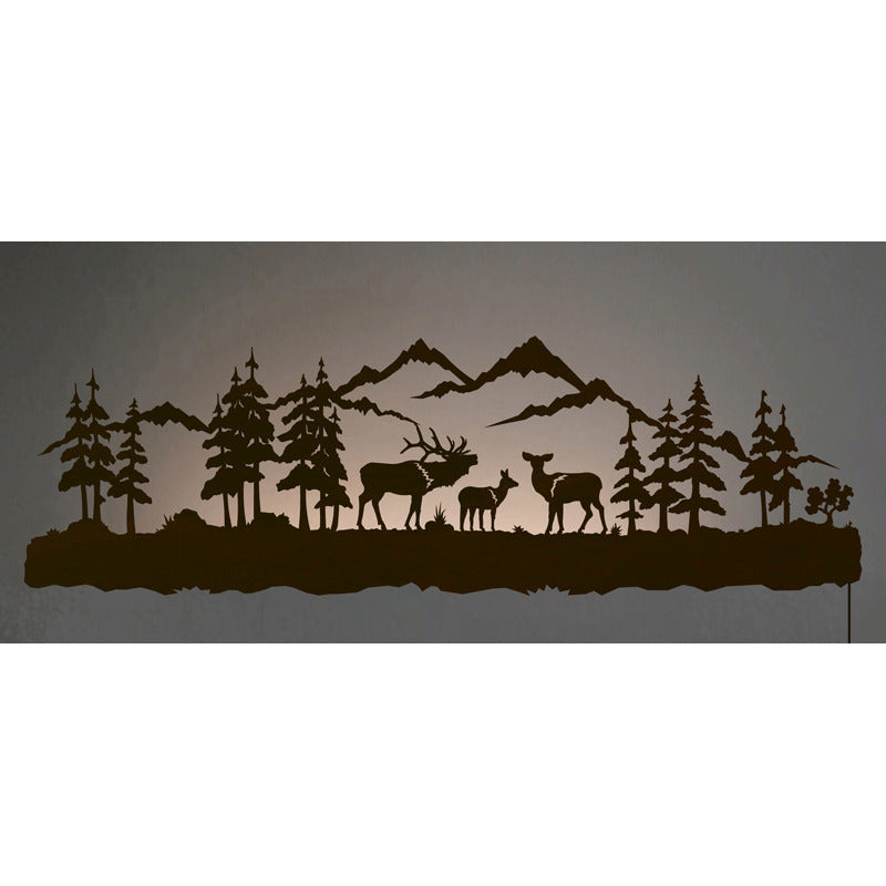 Elk 42" Back Lite Wall Art