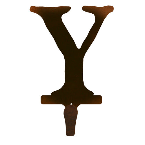 Y Lodge Font Single Coat Hook