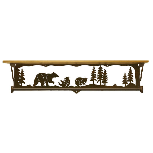 Bear 34" Towel Bar Bar Shelf