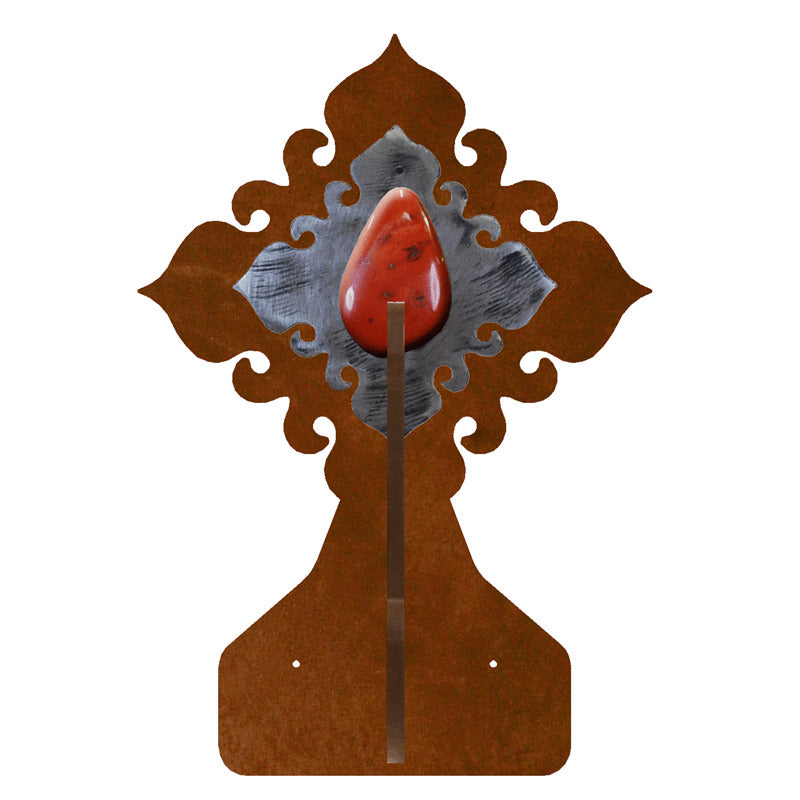 Red Jasper Stone Double Coat Hook