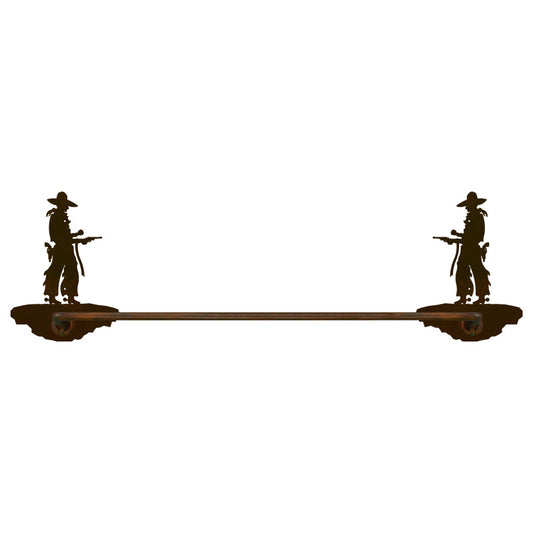 Pistol Cowboy Towel Bar
