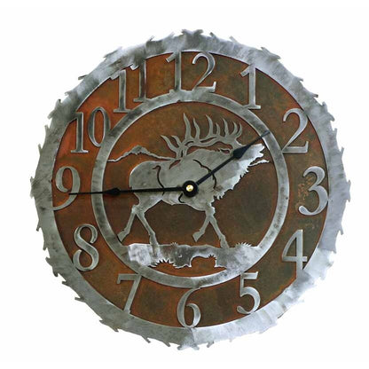 Elk 12" Round Clock