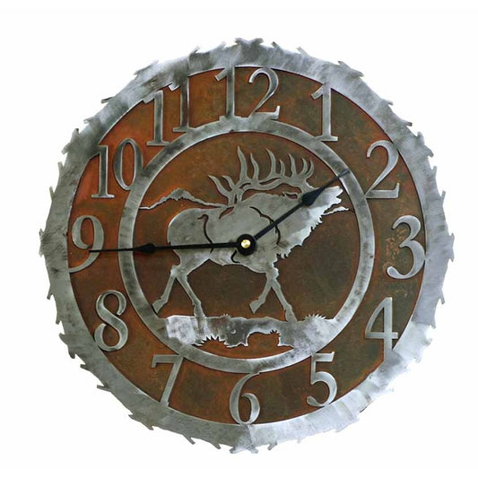 Elk 12" Round Clock