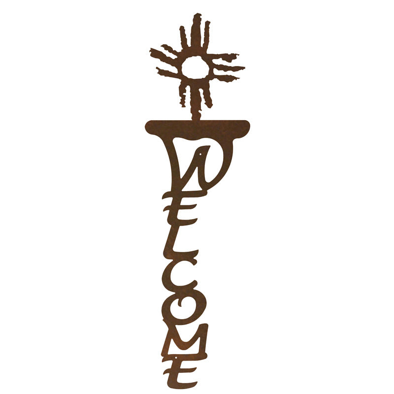 Southwest Sun Vertical Welcome Sign