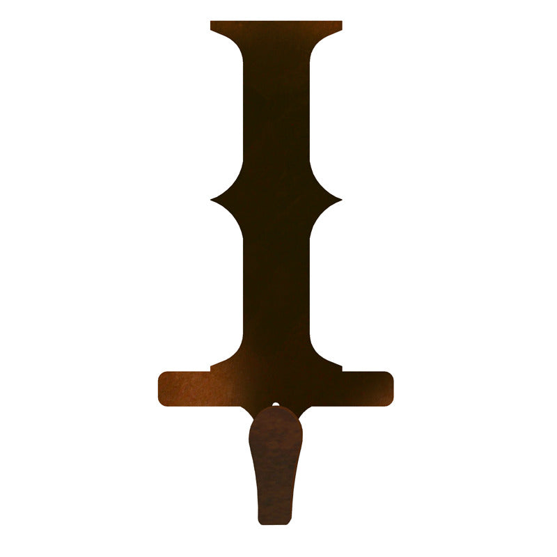 I Western Font Single Coat Hook