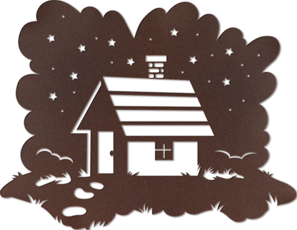 Starry Cabin Wall Art 35"