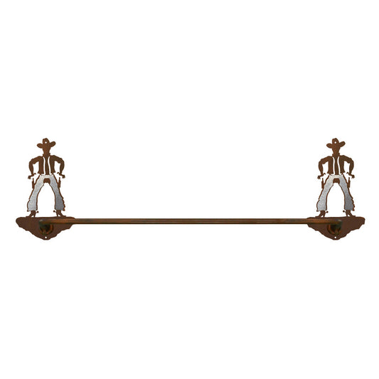 Cowboy Towel Bar Burnished