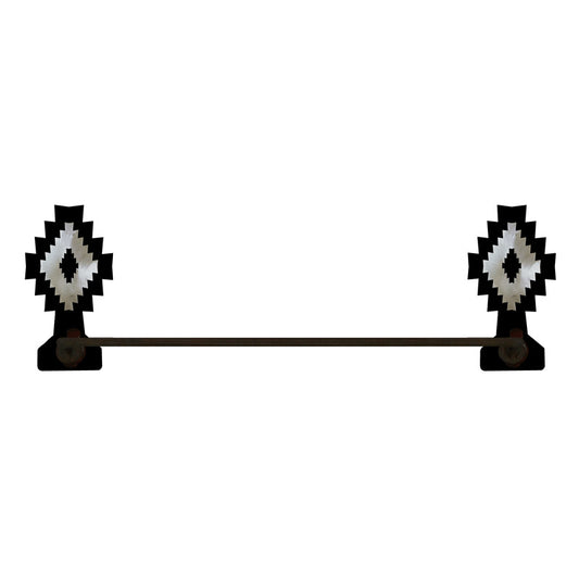 Desert Diamond Towel Bar Burnished