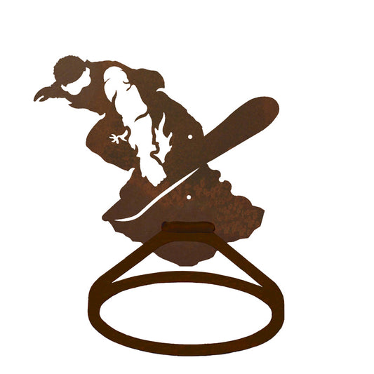 Snowboarder Towel Ring