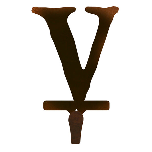 V Lodge Font Single Coat Hook