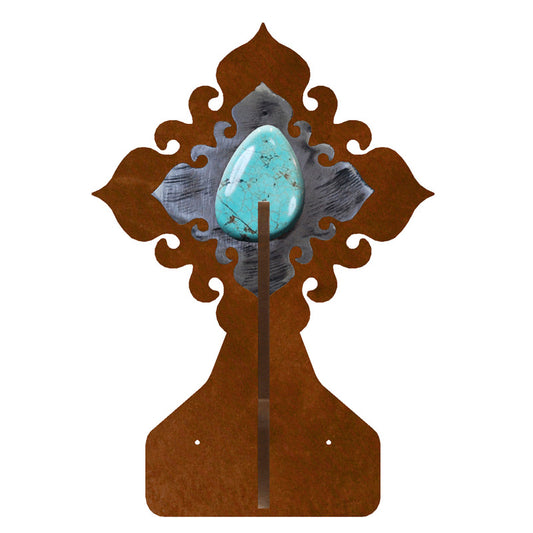 Turquoise Stone Double Coat Hook