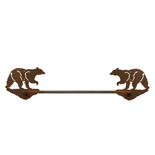 Black Bear Hand Towel Bar