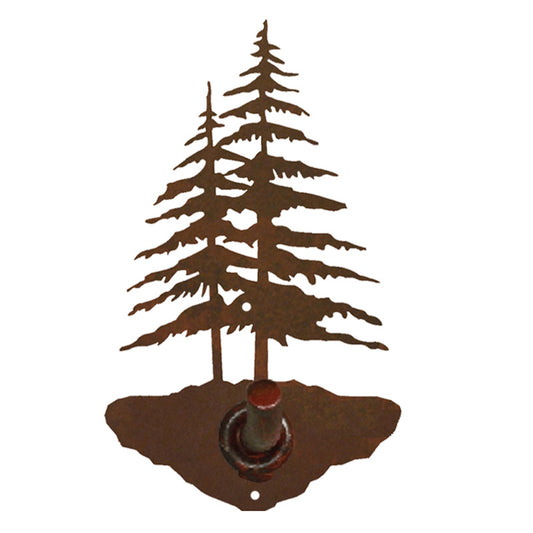 Double Pine Tree Robe Hook