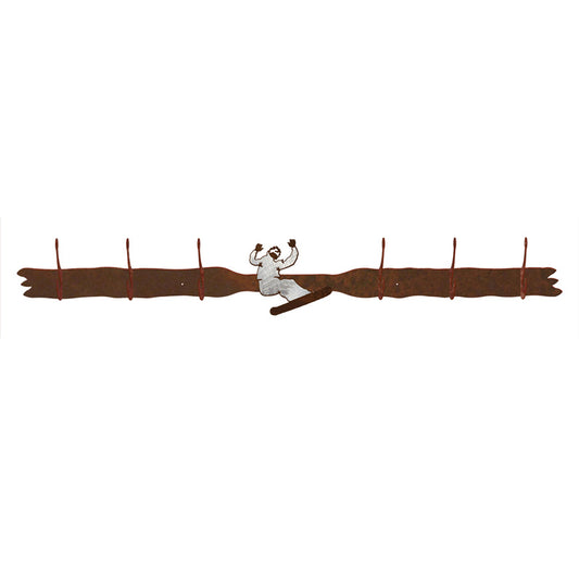 Snowboarder Six Hook Burnished