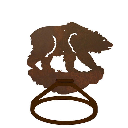 Brown Bear Towel Ring