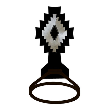 Desert Diamond Towel Ring Burnished