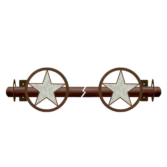 Texas Star Rod Bracket Burnished