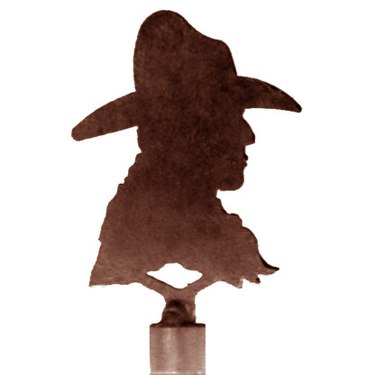 Cowboy Head Finial