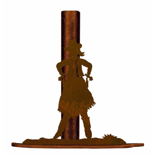 Cowgirl Paper Towel Stand