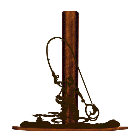 Fly Fishermen Paper Towel Stand