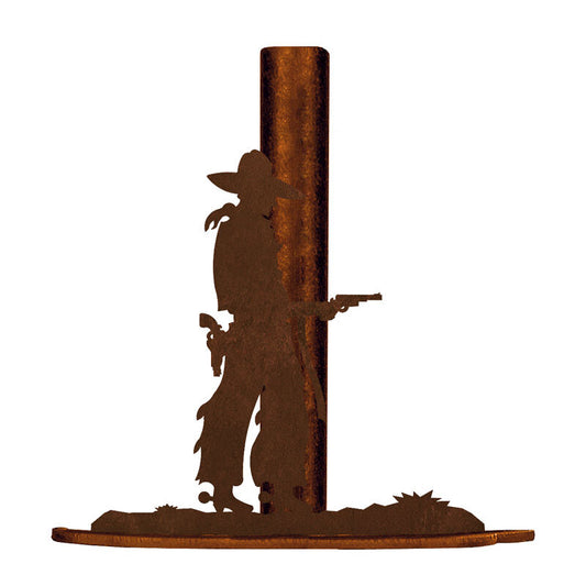 Pistol Cowboy Paper Towel Stand