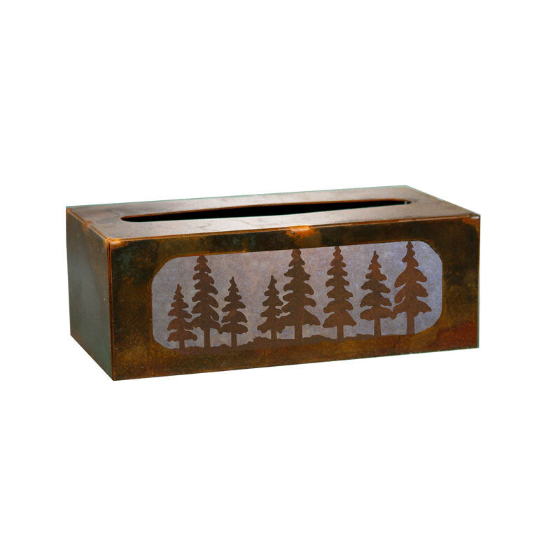 Pine Tree Rectangle Tissue Box Cover