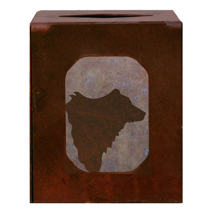 Bear Square Tissue Box Cover