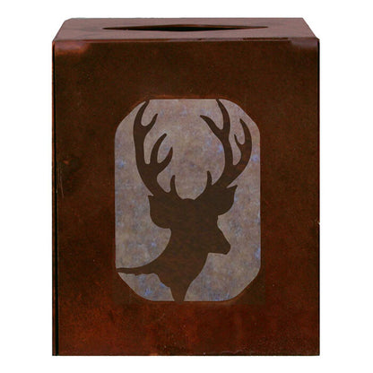 Deer Square Tissue Box Cover