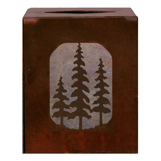 Pine Square Tissue Box